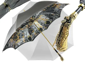 Elegant handcrafted umbrella with dragonfly