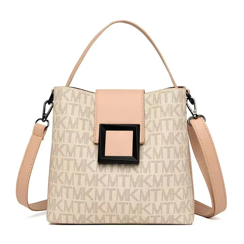 Tara – Women's Monogram Print Large Tote Bag